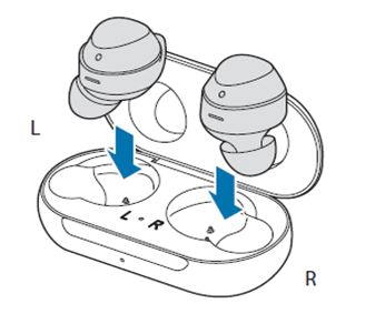 Check whether galaxy buds are positioned properly