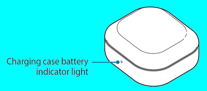 Galaxy Buds Live charging case battery indicator