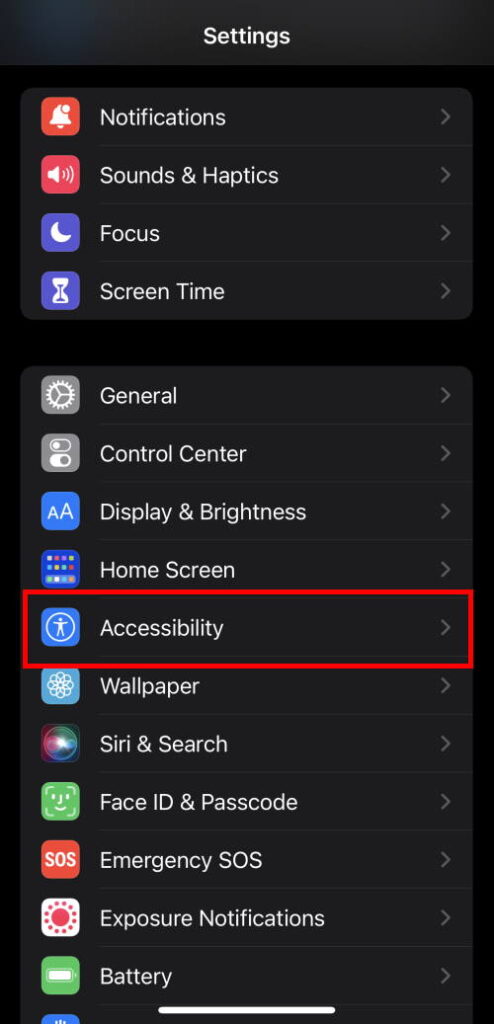 iOS 14 settings