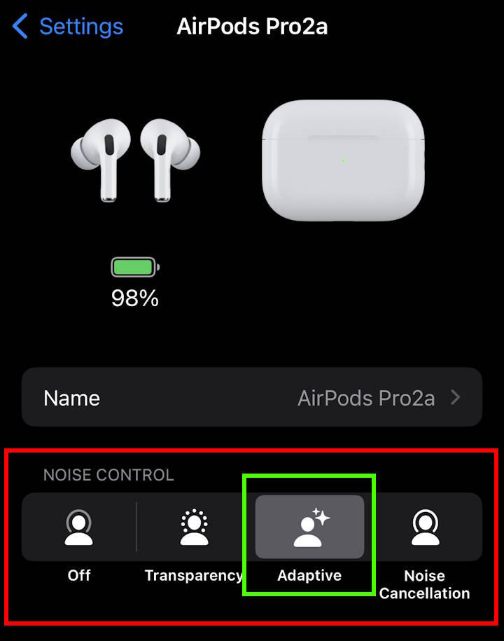 New AirPods Pro Features in iOS 17: adaptive mode