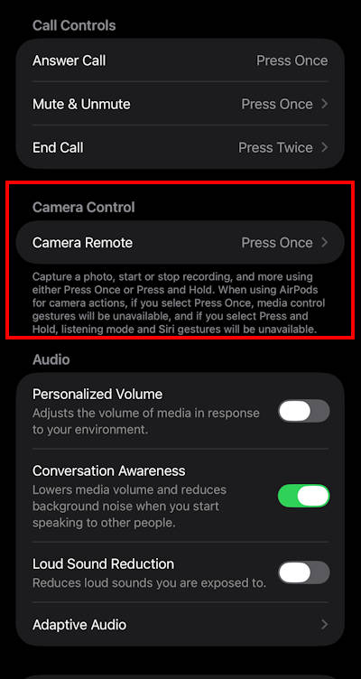 The hidden features of AirPods Pro 3: The AirPods Pro 3 Camera Remote: