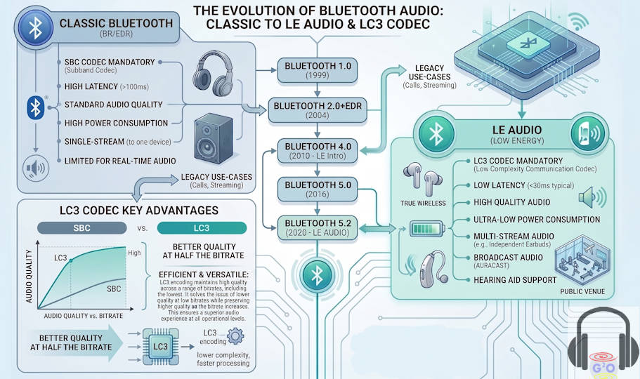 Bluetooth LE Audio and the LC3 Codec: A Technical Deep Dive