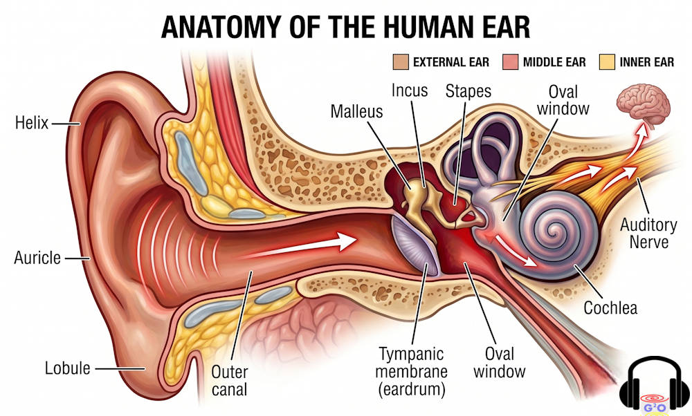 Anatomy of human ear